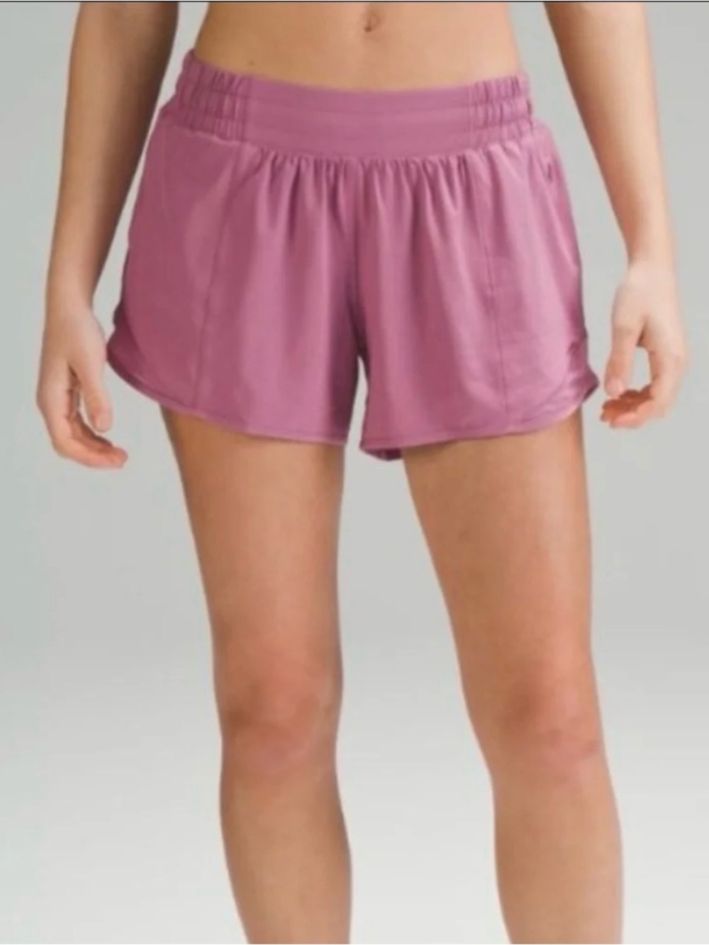lululemon athletica Hotty Hot Pink Dusty Rose Athletic Shorts 4in inseam Size 4
